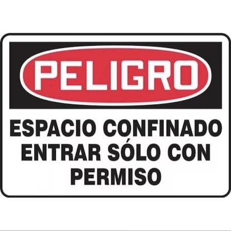 Accuform OSHA DANGER SAFETY SIGN CONFINED SHMCSP143VS SHMCSP143VS